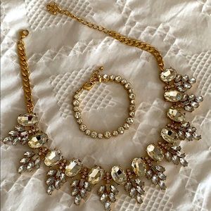 Bling gold tone fashion set